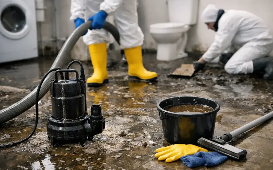 Category 3 black water cleanup in a Kannapolis, NC home